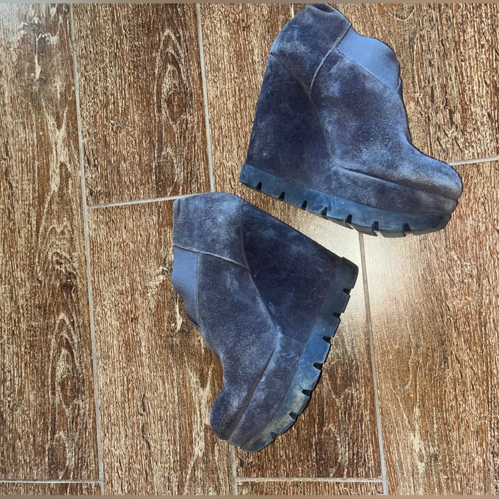Alberto Guardiani Leather Platform Booties 🌵37